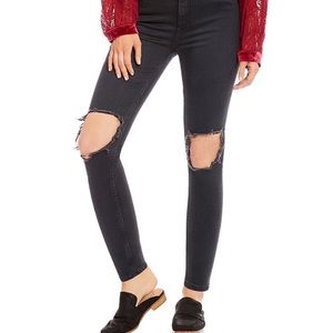 Free People busted knee skinny jeans